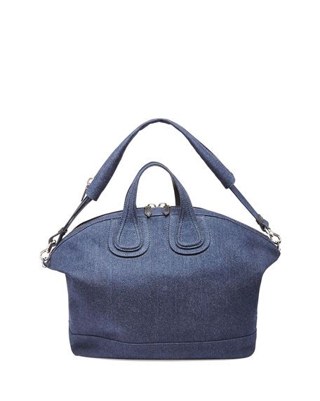 givenchy nightingale tote handle bag denim|givenchy handbag nightingale satchel.